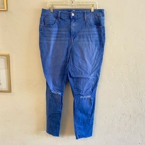 SO Juniors Light Wash High Rise Ankle Jeggings